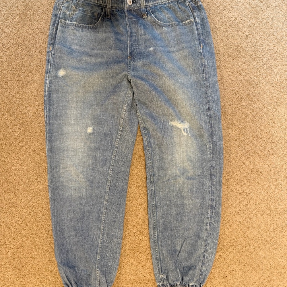 Rag & Bone Light Blue Denim Joggers